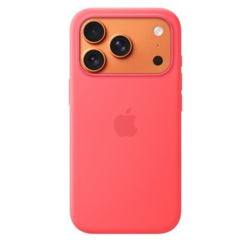 Apple iPhone 17 Pro Silicone Case with MagSafe - Bright Guava (SEASONAL)