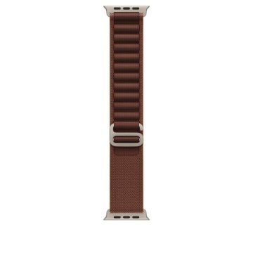 49mm Burgundy Alpine Loop - Large - Natural Titanium Finish