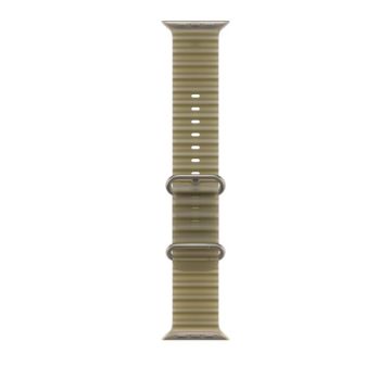 49mm Translucent Kelp Ocean Band - Natural Titanium Finish