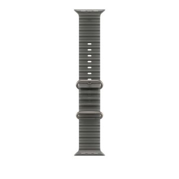 49mm Translucent Black Ocean Band - Natural Titanium Finish