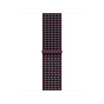 42mm Burgundy Plaid Sport Loop