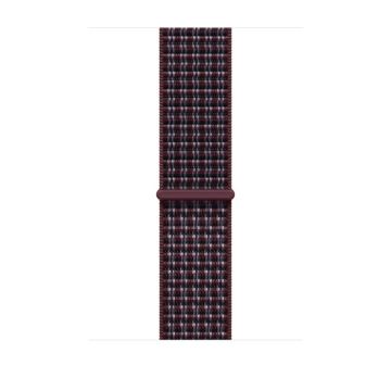 46mm Burgundy Plaid Sport Loop