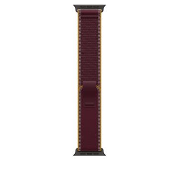 49mm Burgundy Trail Loop - M/L - Black Titanium Finish