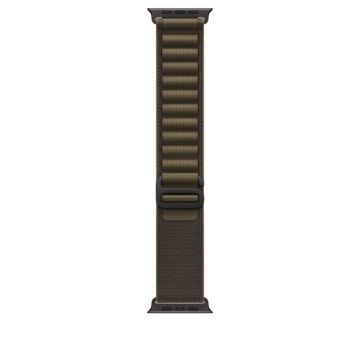 49mm Dark Olive Alpine Loop - Large - Black Titanium Finish