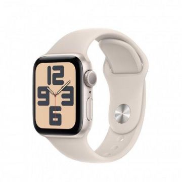 Apple Watch SE GPS 40mm Starlight Alu Case w Starlight Sport Band - M/L