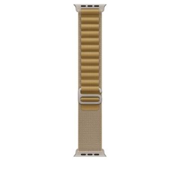 Apple Watch 49mm Loop: Tan Alpine Loop - Small - Natural Titanium Finish